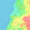 Mapa topográfico Kervilon, altitude, relevo