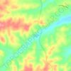 Mapa topográfico Cumberland Furnace, altitude, relevo