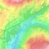 Mapa topográfico Longchamp, altitude, relevo