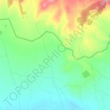 Mapa topográfico Angelet, altitude, relevo