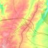 Mapa topográfico Vilar Formoso, altitude, relevo