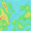 Mapa topográfico Canoe Narrows, altitude, relevo