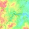 Mapa topográfico La Perche, altitude, relevo