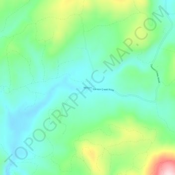 Mapa topográfico Wilson, altitude, relevo
