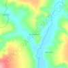 Mapa topográfico Barra da Vereda, altitude, relevo