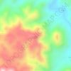 Mapa topográfico La Tuna, altitude, relevo