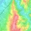 Mapa topográfico Coto, altitude, relevo