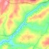 Mapa topográfico Ponte Nova, altitude, relevo