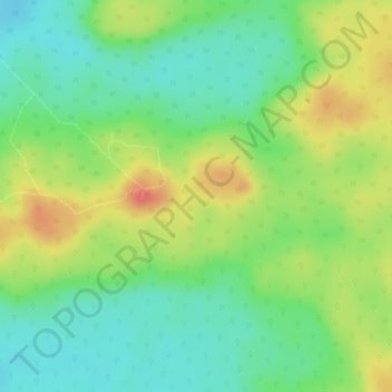 Mapa topográfico Nakbé, altitude, relevo