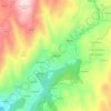 Mapa topográfico Cambeses, altitude, relevo