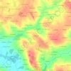 Mapa topográfico Les Genets, altitude, relevo