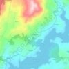 Mapa topográfico Lobosandaus, altitude, relevo