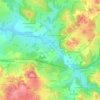 Mapa topográfico Meillerateix, altitude, relevo