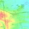 Mapa topográfico Threekingham, altitude, relevo