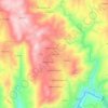Mapa topográfico Bairradas, altitude, relevo
