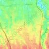 Mapa topográfico Kencana, altitude, relevo