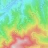 Mapa topográfico Langthal, altitude, relevo