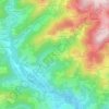 Mapa topográfico Bouton, altitude, relevo
