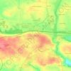 Mapa topográfico Saint-Éloi, altitude, relevo