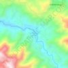 Mapa topográfico San Gaspar Ixchil, altitude, relevo
