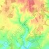 Mapa topográfico Dadford, altitude, relevo