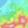 Mapa topográfico Poggio, altitude, relevo