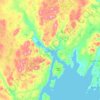 Mapa topográfico Swift Current, altitude, relevo