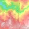 Mapa topográfico Galifonge, altitude, relevo