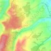 Mapa topográfico Les Taureaux, altitude, relevo