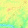 Mapa topográfico Pruneville, altitude, relevo