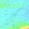 Mapa topográfico Mojokerto, altitude, relevo