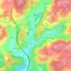 Mapa topográfico Tondelinha, altitude, relevo