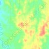 Mapa topográfico Bukit Bumi Raya, altitude, relevo