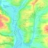 Mapa topográfico Kerentrée, altitude, relevo