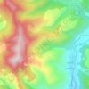 Mapa topográfico Les Pelots, altitude, relevo