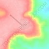 Mapa topográfico Chiluage, altitude, relevo