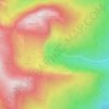 Mapa topográfico Laguna Negra, altitude, relevo