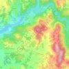 Mapa topográfico Breix, altitude, relevo