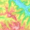 Mapa topográfico Laurent, altitude, relevo