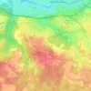 Mapa topográfico Guarderon, altitude, relevo