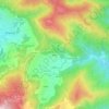 Mapa topográfico Bairro, altitude, relevo