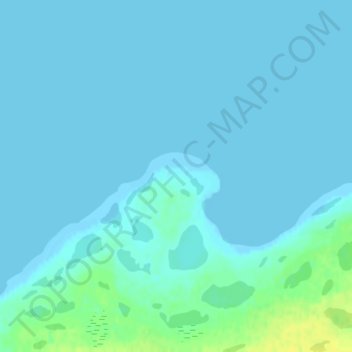 Mapa topográfico Cape Felix, altitude, relevo