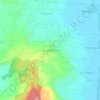 Mapa topográfico Banyumudal, altitude, relevo
