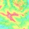 Mapa topográfico Vieux Crubelets, altitude, relevo