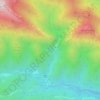 Mapa topográfico el Bullidor de la Llet, altitude, relevo
