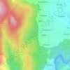Mapa topográfico O Piñeiriño, altitude, relevo