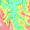 Mapa topográfico Antiguallas, altitude, relevo