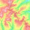 Mapa topográfico Mandaguaçu, altitude, relevo