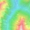 Mapa topográfico Sonère, altitude, relevo
