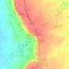 Mapa topográfico Boothby Graffoe, altitude, relevo